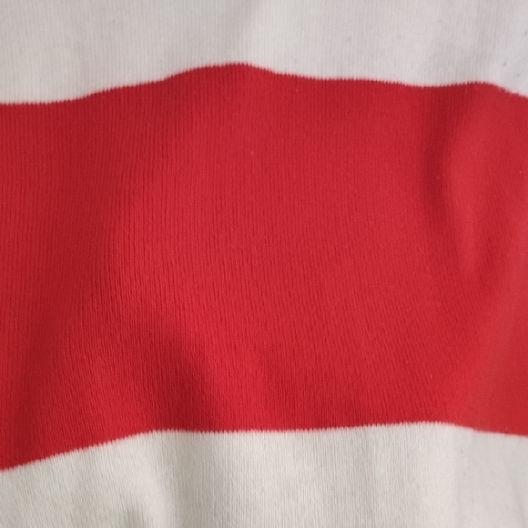 Timing Red and White Striped Crew Neck Sweater - Picture 10 of 11